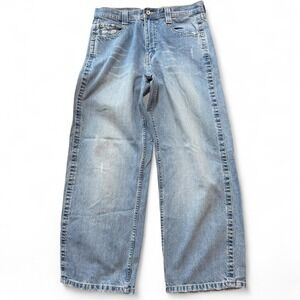 Vintage 90s Arizona Jean Co Baggy Medium Wash Skater Jeans, Boys Size 16H
